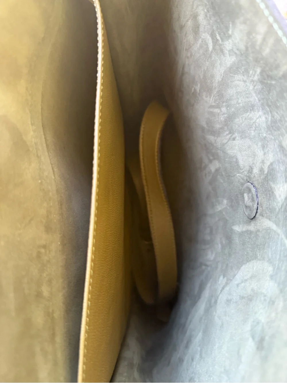 Olive Green Leather Crossbody Shoulder Bag